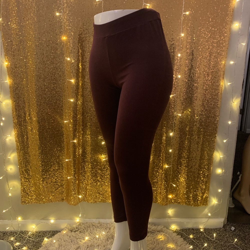 Terra & Sky ✨ Stretch Maroon Leggings